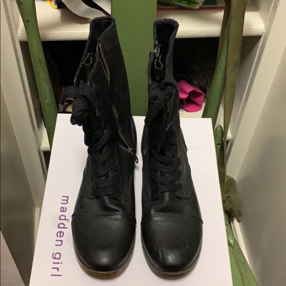 black combat boots!
